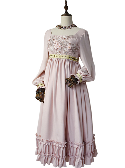 Emma Series Retro Elegant Classic Lolita Long Sleeve Long Dress