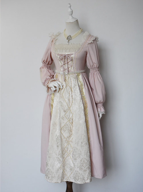 Lucrezia Series Retro Classic Lolita Long Sleeve Long Dress