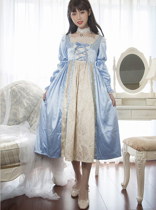 Lucrezia Series Retro Classic Lolita Long Sleeve Long Dress