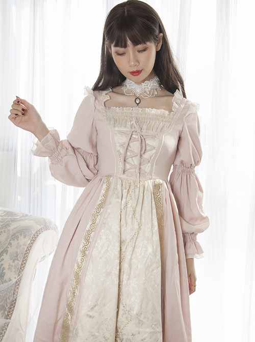 Lucrezia Series Retro Classic Lolita Long Sleeve Long Dress