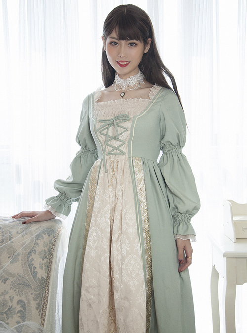 Lucrezia Series Retro Classic Lolita Long Sleeve Long Dress