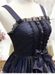 Old Castle Elves Series Retro High Waist Lolita Sling Dress