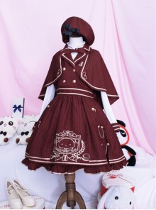 Royal College Style Lolita Plaid Dress Suit