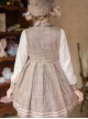Little Bear Detective School Lolita Plaid Long Sleeve Dress