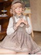 Little Bear Detective School Lolita Plaid Long Sleeve Dress