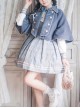 Little Bear Detective School Lolita Plaid Long Sleeve Dress