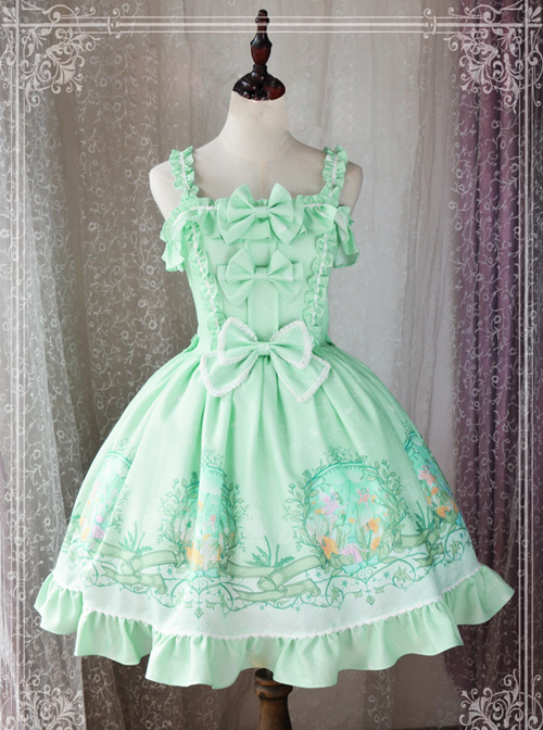 Magic Tea Party Wind's Child Series Bowknot Lolita Sling Dress