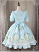 Magic Tea Party Wind's Child Series Bowknot Lolita Short Sleeve Dress