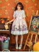 Magic Tea Party Ice Cream Party Series Printing Sweet Lolita Sling Dress