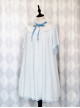 Stand Collar Seashell Sleeves Loose Sweet Lolita Dress