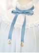 Stand Collar Seashell Sleeves Loose Sweet Lolita Dress