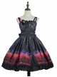 Japanese Style Sakura Fireworks Classic Lolita Sling Dress