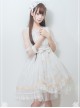 Chiffon Puff Sleeve Bowknot Ruffle Lolita Half Sleeve Dress