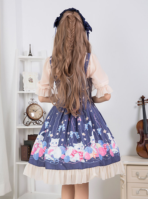 Cat And Wool Ball Series Sweet Lolita Sling Dress