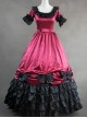 Palace Style Black Ruffles Lolita Prom Dress (Extra Large)