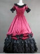 Palace Style Black Ruffles Lolita Prom Dress (Extra Large)