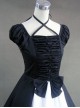 Hanging Neck Gothic Lolita Prom Bowknot Long Dress