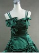 Victorian Bowknot Ruffles Gothic Lolita Prom Sling Dress