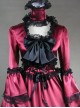 Matte Satin Lace Gothic Lolita Prom Dress