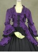 British Style Gorgeous Palace Style Purple And Black Lolita Prom Dress