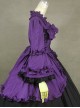 British Style Gorgeous Palace Style Purple And Black Lolita Prom Dress