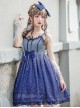 Blue Gradient Starry Sky Classic Lolita Sling Dress