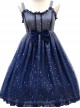 Blue Gradient Starry Sky Classic Lolita Sling Dress