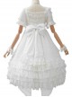 Swan Lake Series Lace Gothic Lolita Short Sleeve Dress