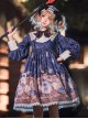 Magic Crystal Cat Series OP Halloween Gothic Lolita Long Sleeve Dress