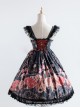 Elegant Printing Classic Lolita Fly Sleeve Dress