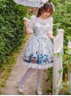 Magic Tea Party War Of Thrones Series Printing Classic Lolita Sling Dress Version 1