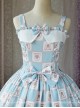 Magic Tea Party War Of Thrones Series Printing Classic Lolita Sling Dress Version 1