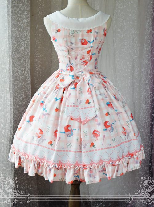 Magic Tea Party Kitty And Orange Sauce Series Classic Lolita Sleeveless Dress Version 1