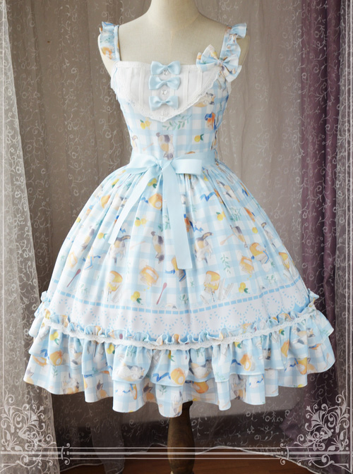 Magic Tea Party Kitty And Orange Sauce Series Classic Lolita Sling Dress Version 2