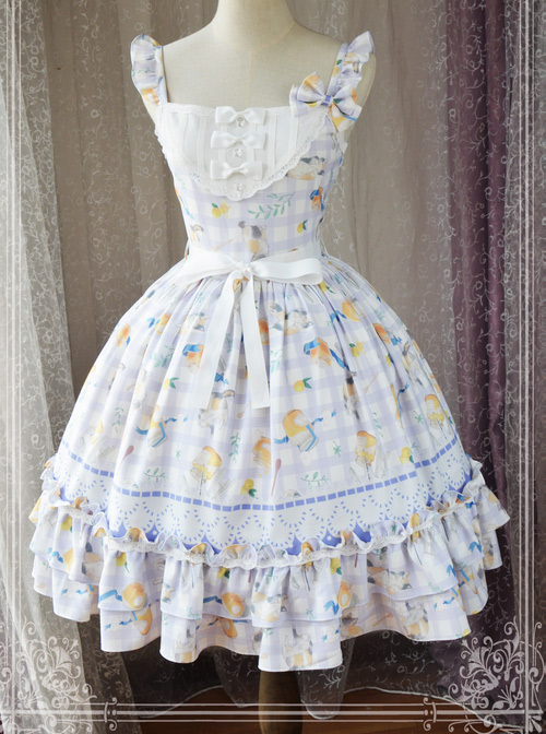 Magic Tea Party Kitty And Orange Sauce Series Classic Lolita Sling Dress Version 2