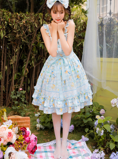 Magic Tea Party Kitty And Orange Sauce Series Classic Lolita Sling Dress Version 2