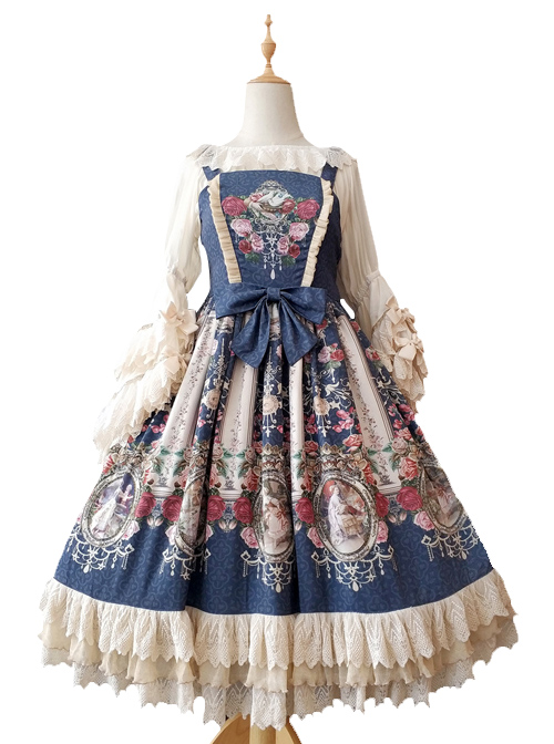 Royal Murals Series Classic Lolita Sling Dress