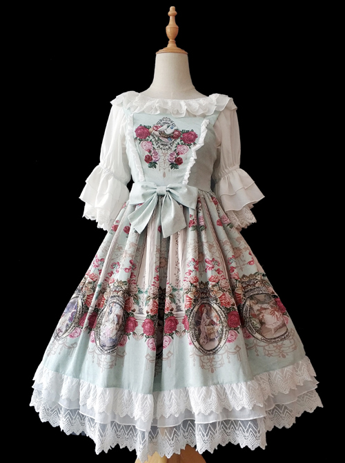 Royal Murals Series Classic Lolita Sling Dress