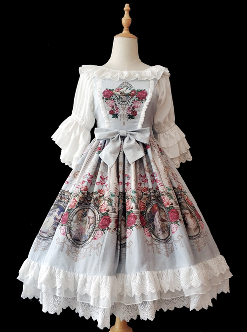 Royal Murals Series Classic Lolita Sling Dress