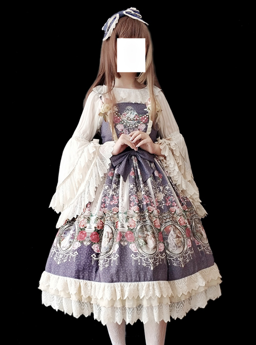 Royal Murals Series Classic Lolita Sling Dress