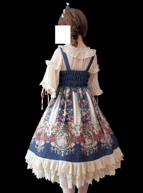 Royal Murals Series Classic Lolita Sling Dress