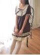 Bowknot Lace Ruffles Classic Lolita Short Sleeve Dress