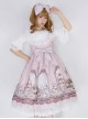 *Royal Rabbit Tea Party* Chiffon Little High Waist Classic Lolita Sling Dress