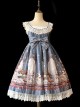 *Royal Rabbit Tea Party* Chiffon Little High Waist Classic Lolita Sling Dress