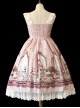 *Royal Rabbit Tea Party* Chiffon Little High Waist Classic Lolita Sling Dress