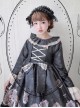 Retro Ruffle Collar Classic Lolita Puff Long Sleeve Dress