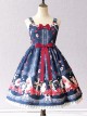 Crucifix Rose Popsicle Printing Classic Lolita Sling Dress