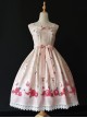 Crucifix Rose Popsicle Printing Classic Lolita Sling Dress