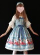 Crucifix Rose Popsicle Printing Classic Lolita Sling Dress