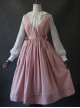 Pure-color V Collar Classic Lolita Vest Dress